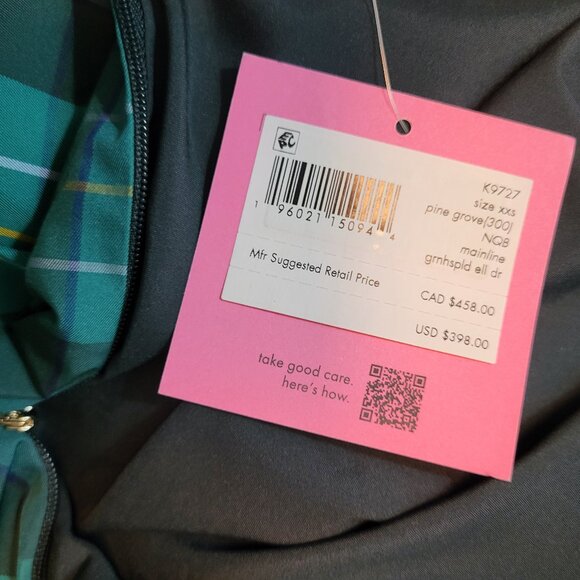 Kate Spade Pine Grove Greenhouse Plaid Ella Dress - Picture 11 of 13